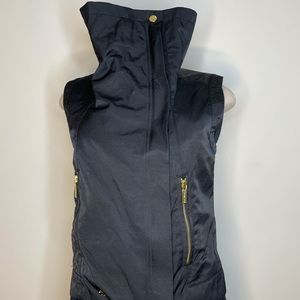 NWOT Michael Kors black vest with gold hardware
